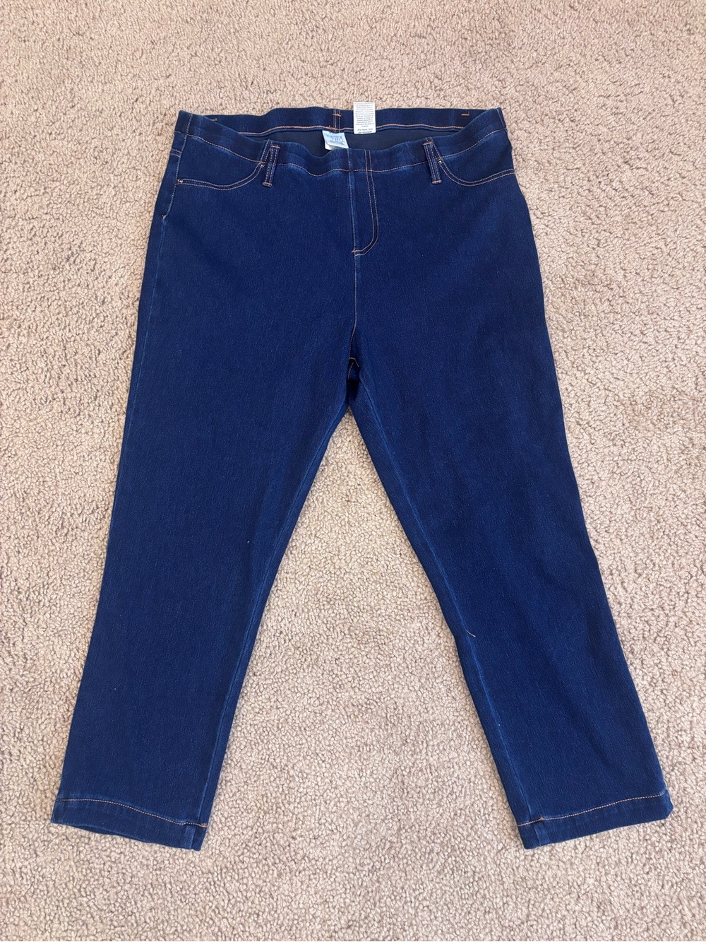 Time and Tru Navy Stretch Ankle Jeans